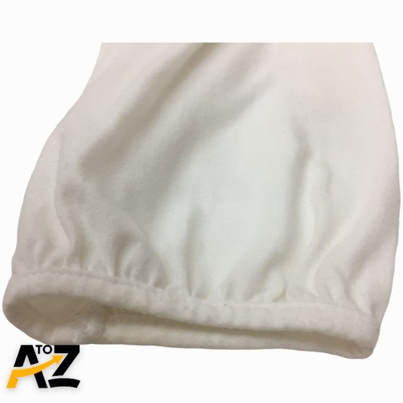 R Q T Petite Womens Top Size PXL White 3/4 Sleeves Embroidery - Picture 4 of 12